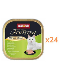 ANIMONDA Vom Feinsten Mild Menue Turkey cat food 24x100g