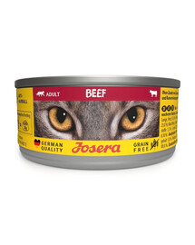 JOSERA Adult Beef, nourriture humide pour chats à la viande de bœuf 12 x 85 g