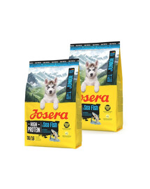 JOSERA High Protein Junior Sea Fish : aliment riche en protéines pour chiots 2 x 3 kg