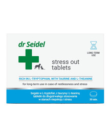 DR SEIDEL Stress Out, comprimés pour chiens et chats sujets au stress 10 comprimés