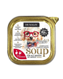 DR MALOU Soupe lyophilisée Canard aux canneberges Urinary nourriture humide pour chien 12 g