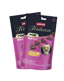 ANIMONDA Vom Feinsten Mini Bites Chicken with Artichokes Treats for Small Dogs 6x50g