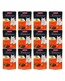 ANIMONDA Vom Feinsten Fines mit Filets Adult Canard et filet de dinde nourriture humide pour chats 12x85g