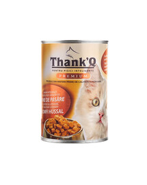 THANK'Q KOT, nourriture humide pour chat au poulet, 415 g