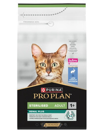 PURINA PRO PLAN Sterilised Renal Plus Riche en lapin nourriture sèche pour chats stérilisés 2x1,5kg