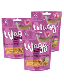 BUTCHER'S WAGG au goût de steak de boeuf friandises pour chien 3x125g