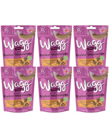 WAGG au goût de steak de boeuf friandises pour chien 6x125g