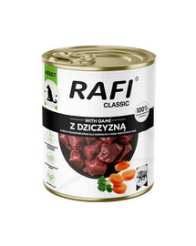 RAFI Classic nourriture humide pour chien au gibier 800 g