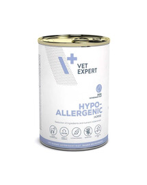 VET EXPERT Veterinary Diet Dog Hypoallergenic Horse Pâtée au cheval pour chiens 400 g