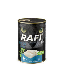 RAFI Cat Adult cabillaud nourriture humide pour chats 400 g