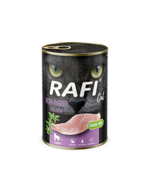 RAFI Cat Adult lapin nourriture humide pour chats stérilisés 400 g