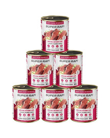 RAFI Super z cielęciną i wątróbką z królika 6x800g pasztet dla psów