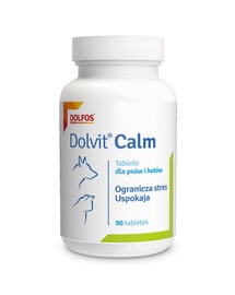DOLFOS Dolvit Calm 90 comprimés : complément alimentaire anti-stress pour chiens et chats