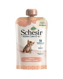 SCHESIR Kitten Care pâte de poulet nourriture humide pour chatons 150g