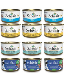 SCHESIR Assortiment « Festin de poisson en gelée » 12 x 85 g (4 saveurs)