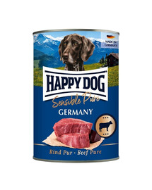 HAPPY DOG Sensible Pure Germany Boeuf nourriture humide pour chiens 400g