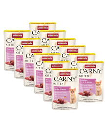 ANIMONDA Carny Kitten Pouch Baby pate 12x85g mokra karma dla kociąt
