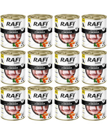 RAFI Classic à la volaille, nourriture humide pour chiens, 12 x 800 g