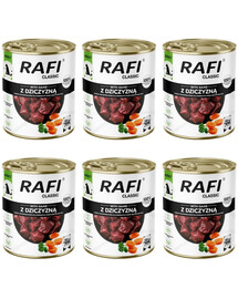 RAFI Classic, nourriture humide pour chien au gibier, 6 x 800 g