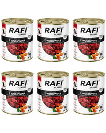 RAFI Classic au bœuf, nourriture humide pour chiens, 6 x 800 g