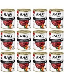 RAFI Classic au bœuf, nourriture humide pour chiens, 12 x 800 g