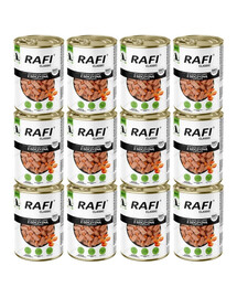 RAFI Classic : gibier et carottes en sauce, nourriture humide pour chiens de toutes races, 12 x 1240 g