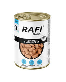 RAFI Classic Agneau en sauce – nourriture humide pour chiens de toutes races, 1240 g