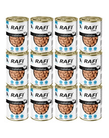 RAFI Classic Agneau en sauce – nourriture humide pour chiens de toutes races, 12 x 1240 g