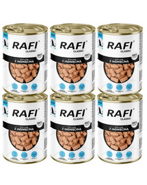 RAFI Classic Agneau en sauce – nourriture humide pour chiens de toutes races, 6 x 1240 g