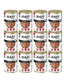 RAFI Classic Bœuf en sauce – nourriture humide pour chiens de toutes races, 12 x 1240 g