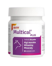 DOLFOS Dolvit Multical Plus mini 90 comprimés : vitamines et minéraux avec probiotiques pour chiens