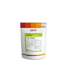 DOLFOS Dolvit Junior, complément alimentaire en poudre à base de minéraux et de vitamines pour chiots et jeunes chiens, 1 kg