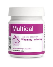 DOLFOS Dolvit Multical Plus mini 90 comprimés. Vitamines et minéraux pour chiens
