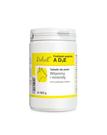DOLFOS Dolvit Phosphate de calcium AD3E vitamines et minéraux pour chiens 800 g