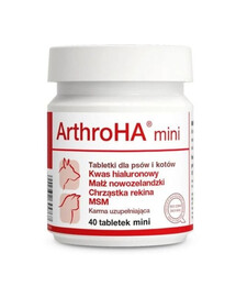 DOLFOS ArthroHa mini 40 comprimés : complément alimentaire pour les articulations des chiens et des chats