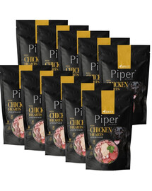 PIPER Animals : nourriture humide pour chiens aux cœurs de poulet et aux épinards, 10 x 500 g