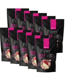 PIPER Animals : nourriture humide pour chien aux estomacs de bœuf et à la betterave, 10 x 500 g