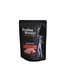 DOLINA NOTECI Premium plat de veau nourriture humide pour chat 85g