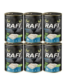 RAFI Cat Adult au cabillaud nourriture humide pour chats 6x400g