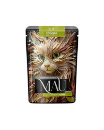 MAU Mus Gibier aux baies – nourriture humide pour chat stérilisé, 85 g