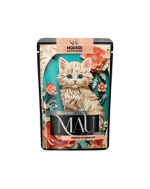 MAU Mus pour veau aux asperges, nourriture humide pour chatons, 85 g