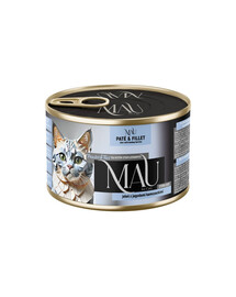 MAU Pâté et filet de cerf aux baies de Kamchatka – nourriture humide pour chat stérilisé, 400 g