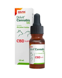 DOLFOS Cannabis Oil 10 ml : huile de CBD pour chiens et chats