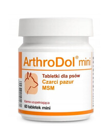DOLFOS Arthrodol Mini 60 comprimés : complément alimentaire pour les articulations des petits chiens