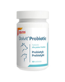 DOLFOS Dolvit Probiotic Mini 60 comprimés – probiotique pour chiens et chats