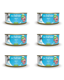SCHESIR Thon aliment complémentaire pour chats 6×140 g