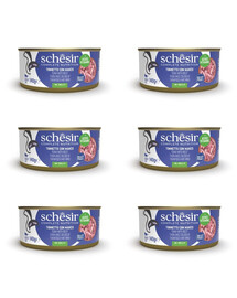 SCHESIR Croquettes pour chats au thon et au bœuf 6x140g