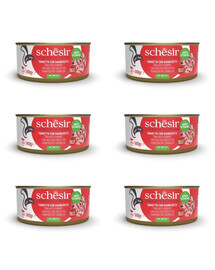 SCHESIR Croquettes pour chats au thon et aux crevettes 6x140 g