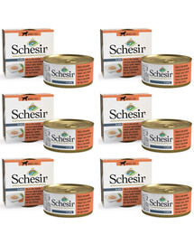 SCHESIR Fruit Poulet avec papaye pour chats 6×150 g