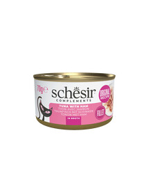 SCHESIR Thon Avec Jambon Dans Bouillon 70G